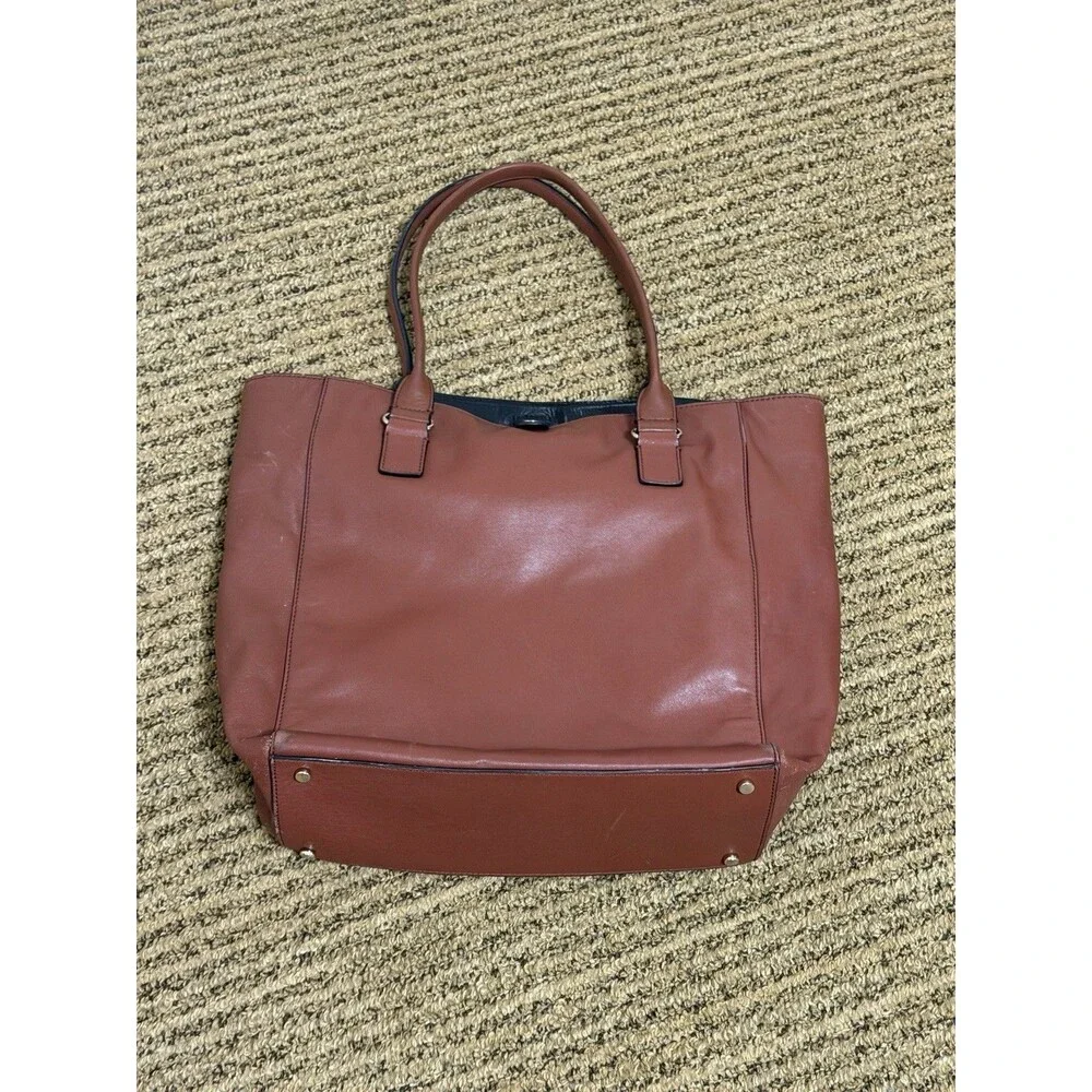 Kate Spade Hampton Road Davis Large Smooth Leather Tote Turnlock Purse Handbag